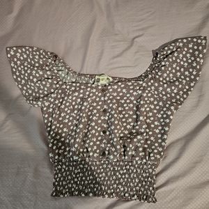 Cropped Purple shirt, Size S